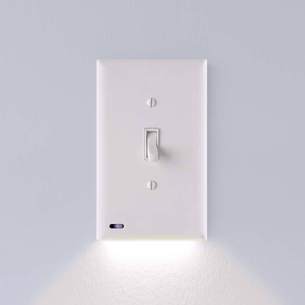 2 Pack - SnapPower SwitchLight - LED Night Light - For Single-Pole Light Switches - Light Switch ... | Amazon (US)
