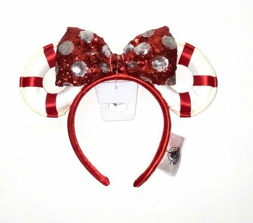 Disney Cruise Line Red & White Lifesaver Minnie Ear Headband  | eBay | eBay US