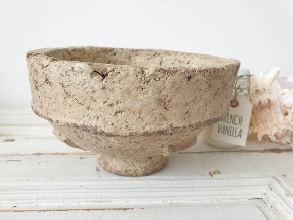 Original Indian Paper Maché Bowl Boho Farmhouse Rustic | Etsy Canada | Etsy (CAD)