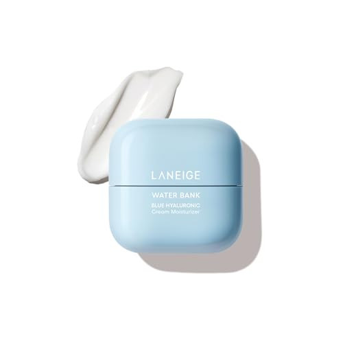 LANEIGE Water Bank Blue Hyaluronic Cream Moisturizer: Hydrating Korean Face Cream with Squalane & Ceramide for Skin Barrier Support, Dermatologist-Tested | Amazon (US)