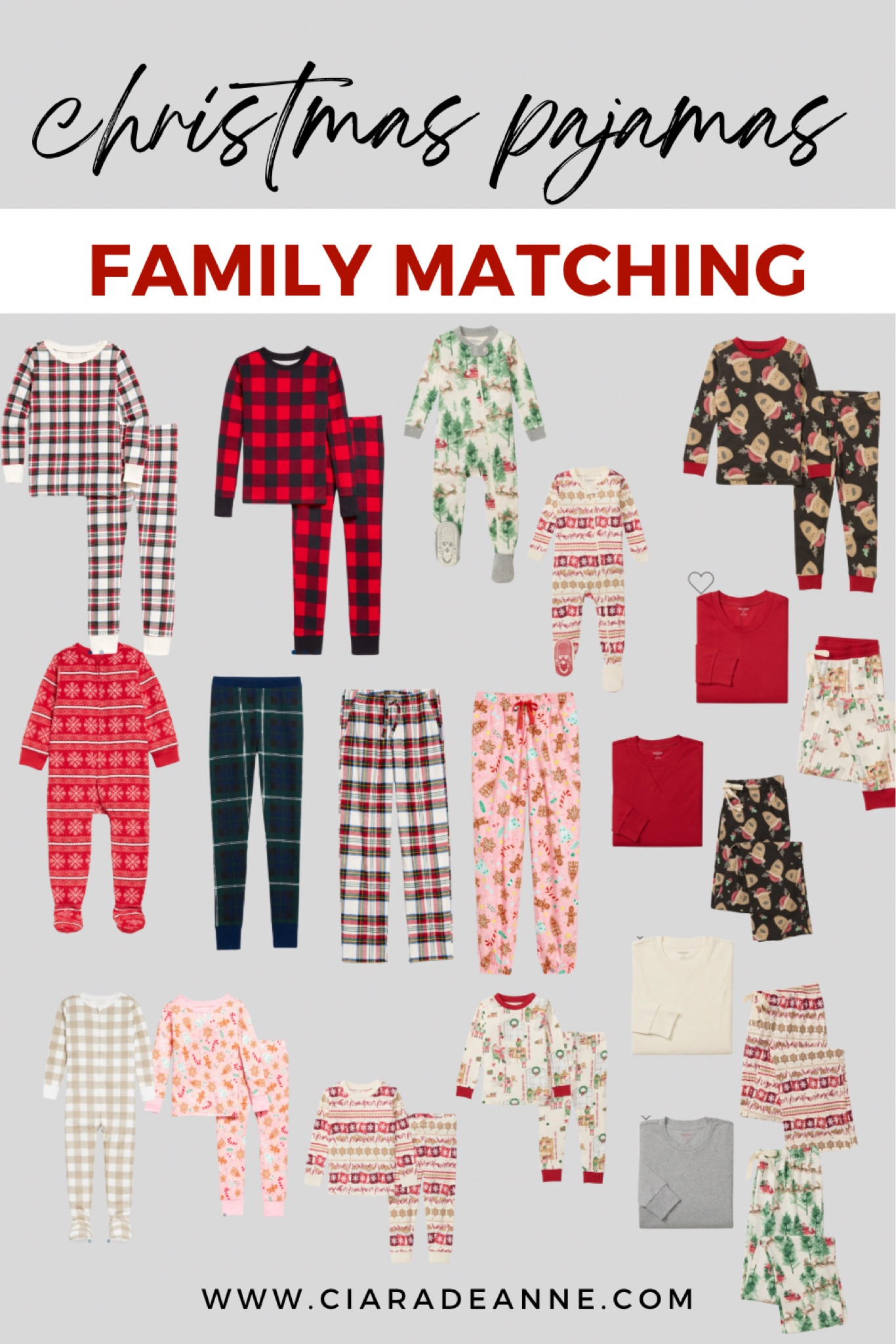 Christmas pajamas for the family! 

Cute prints - Burt’s bees is always organic cotton too and come with a plain colored long sleeve for mom and dad. 

#LTKSeasonal #LTKFamily #LTKHoliday