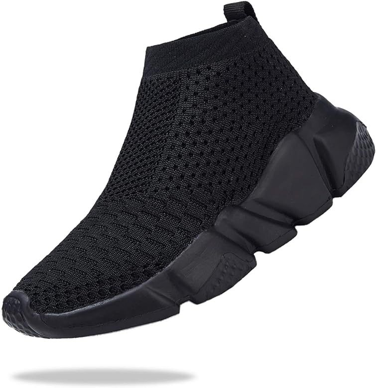 Santiro Boys Shoes Girls Sock Shoes Breathable Knit Slip On Shoes | Amazon (US)
