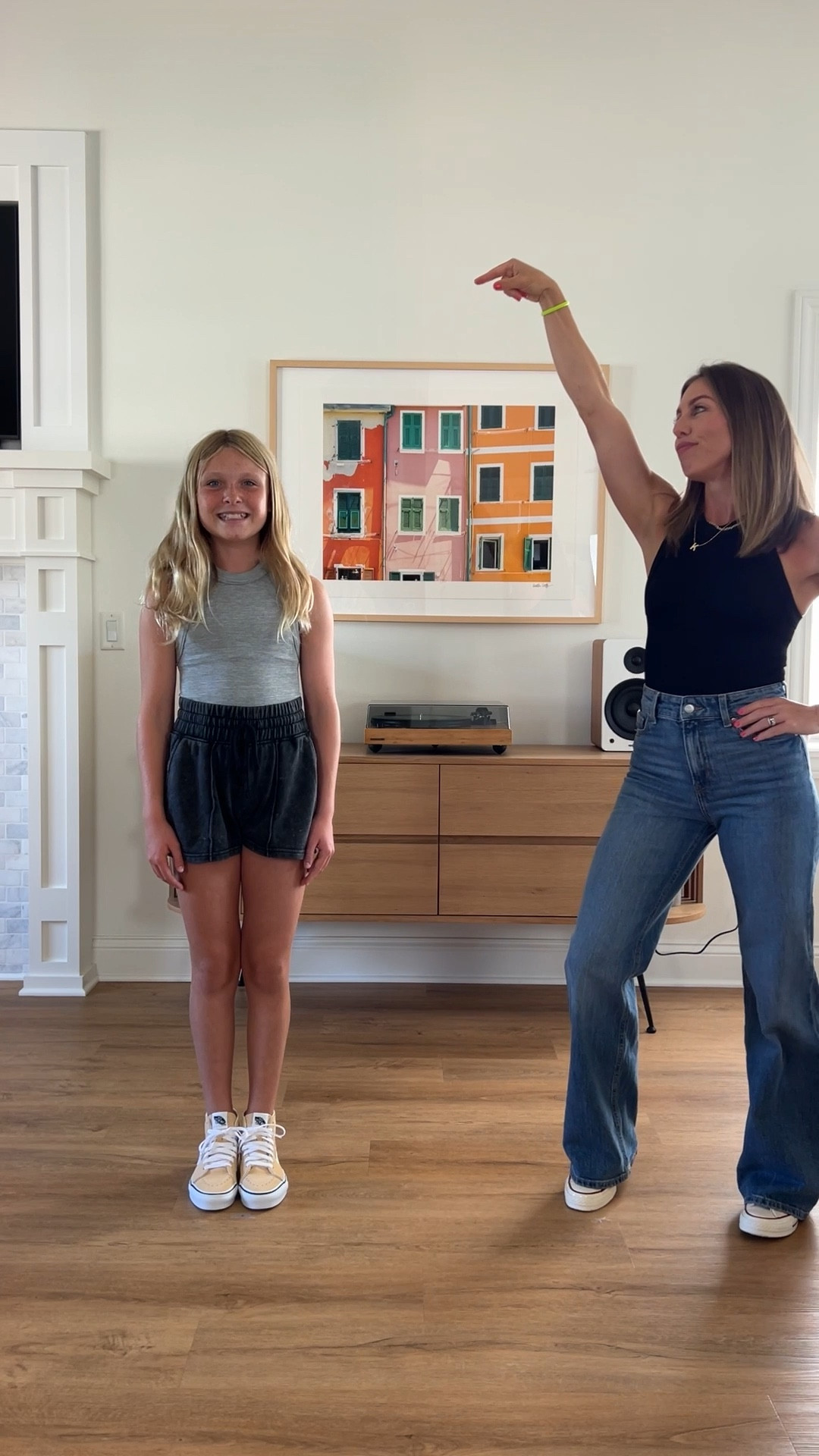 My daughter is 11 and very average for height and weight. She wears a size 10/11 in H&M jeans, size 12 in Target Art Class Jeans, and in wild fable she wears an xxs.
.
Me: I am 5’2” and 115/120 lbs.
Wide leg jeans: size up one (in a 2 here)
Black jeans: Fit TTS (0 regular)
Black Trousers: size 26 (size up one) 
.
All F21 items: size up one. I find most stuff runs small. 