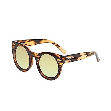Quay Australia Right Time 50mm Round Sunglasses in Tort/Gold | Amazon (US)