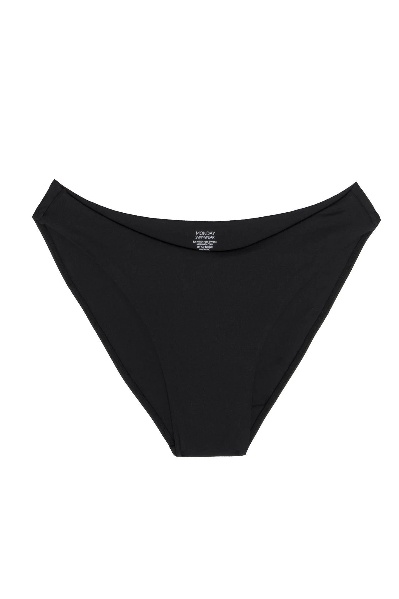 Seychelles Bottom - Black (Modest Coverage) | Monday Swimwear