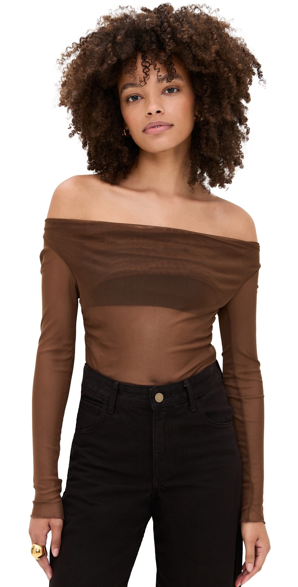LE BOP Scarlet Top Brown XS | Shopbop