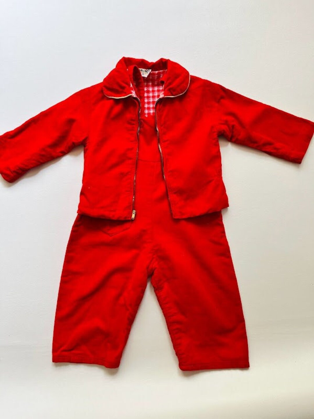 Vintage 60s 70s Boys Girls Gender Neutral Red Corduroy - Etsy | Etsy (US)