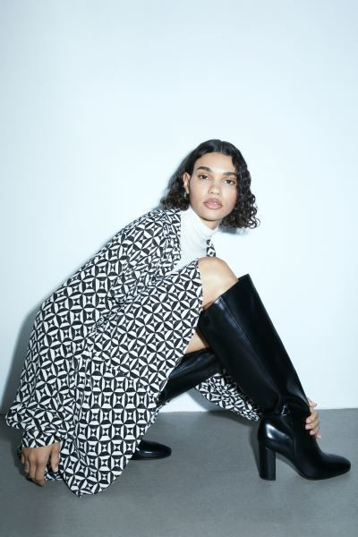 Knee-high Heeled Boots | H&M (US + CA)