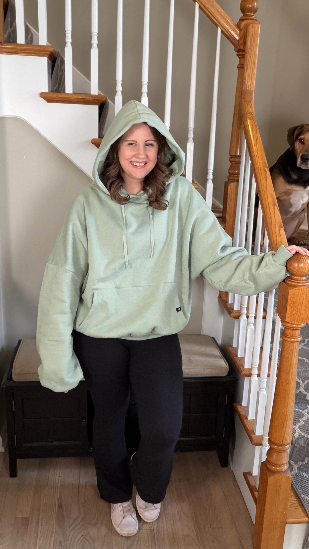 This cozy combo is about to be on repeat 💚✨ and I’m obsessed!!

The oversized mint green hoodie from @POPFLEX  is beyond comfy… perfectly slouchy, super soft, and just one of those pieces you’ll live in 🙌

I paired it with their flared leggings with the criss cross waistband and WOW 🤍 so flattering + that buttery soft fabric we all love. They feel amazing on and still hold everything in place!!

Such an easy throw-on for errands, lounging, or busy mom days when you still want to feel a little put together 💫 linking both for you!!

#LTKStyle #AthleisureWear #ComfyAndCute #MomStyle #LTKFinds #CozyOutfits #PopFlex #Leggings

#LTKootd #LTKgrwm