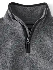 Boys Microfleece Half Zip Pullover - gray | The Children's Place
