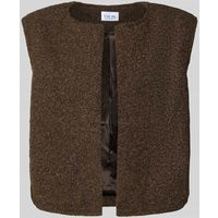 VILLA SOPHIE Regular Fit Weste mit Woll-Anteil Modell 'THEA' in Taupe, Größe 1 | Peek & Cloppenburg* Düsseldorf DE