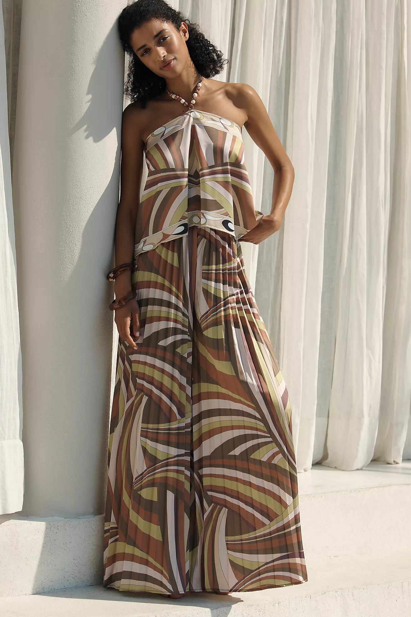 BLITHE Scarf Wide-Leg Pants | Anthropologie (US)