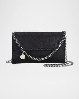 Stella McCartney Mini Falabella Shaggy Deer Wallet on Chain | Neiman Marcus