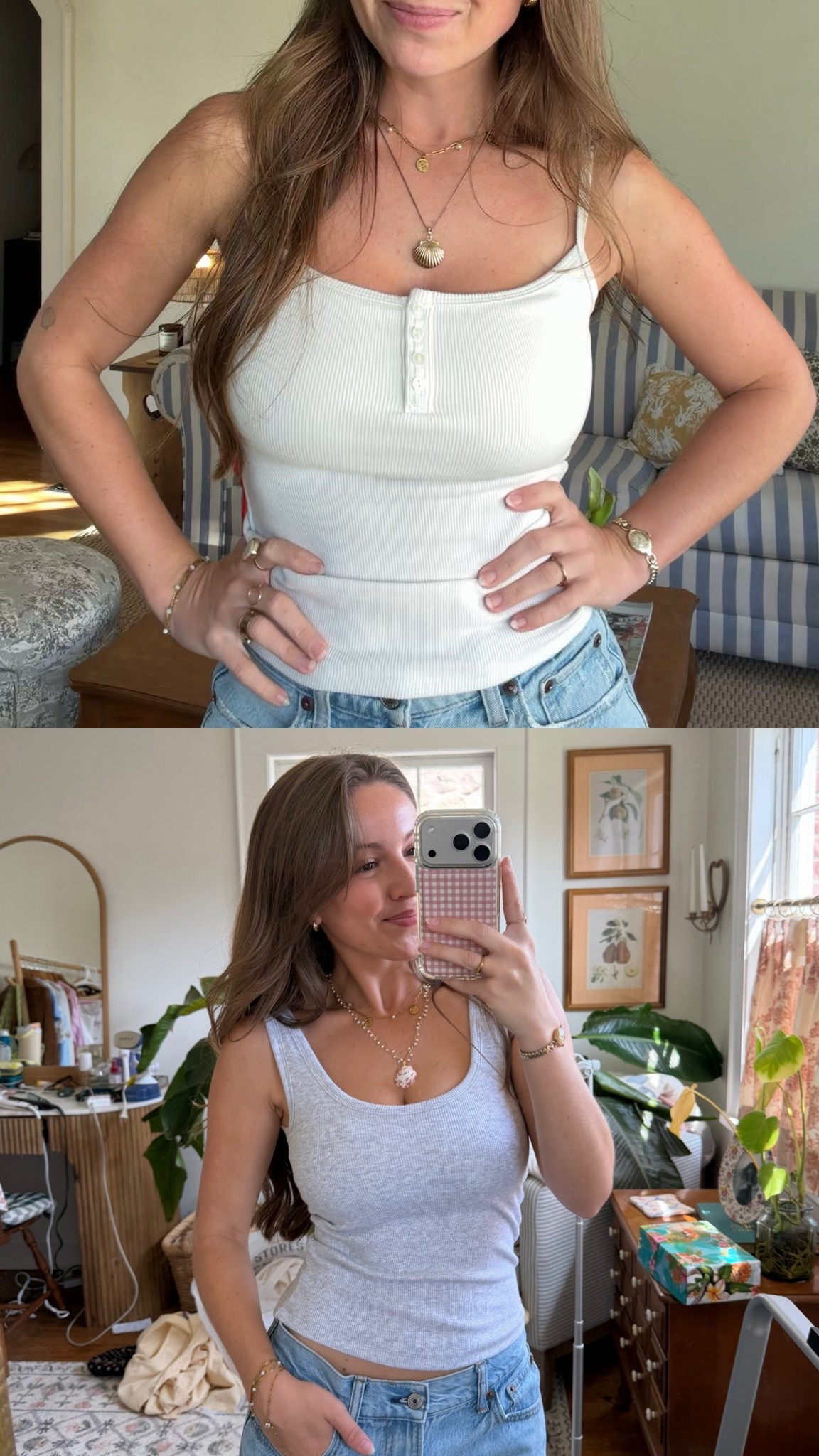 Wearing an XS! I’m a 28DD and they hold me in!!