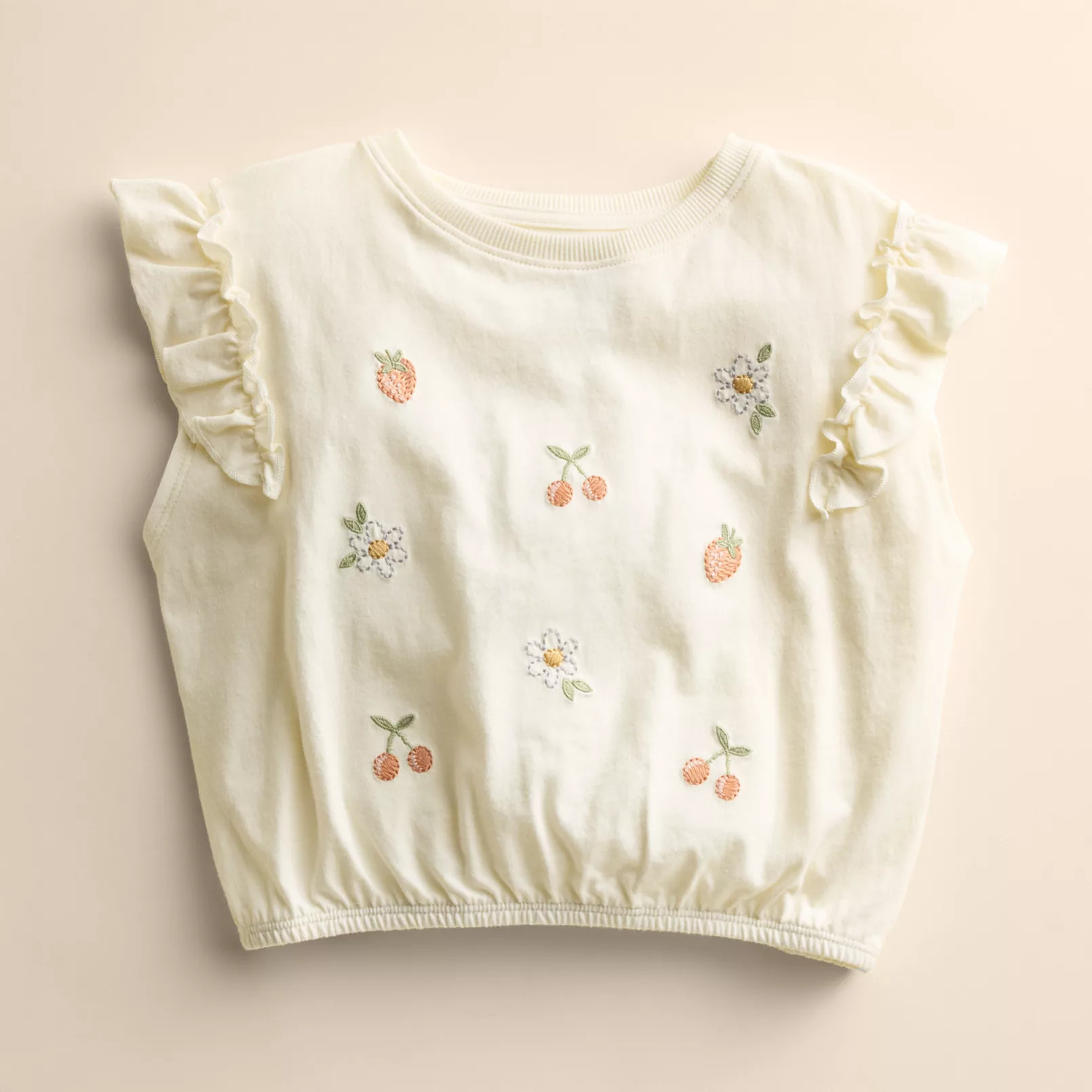 Baby & Toddler Girl Little Co. By Lauren Conrad Ruffle Boxy Tee | Kohl's
