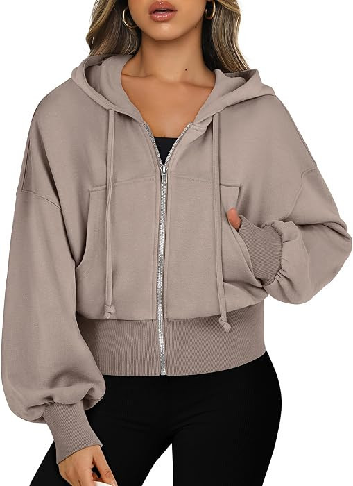 Soft Comfy Casual Jacket, Workout & Daily Wear, Cute Y2K Clothes, Fall Spring Transition Outfits | Amazon (US)