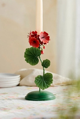 Geranium Taper Holder | Anthropologie (US)