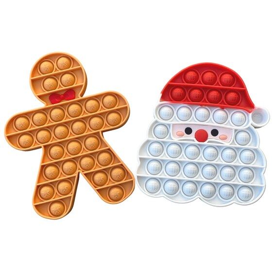 Christmas Pop Its | Santa Claus Pop-It | Gingerbread Man Pop-It | Stocking Stuffers | Christmas T... | Etsy (US)