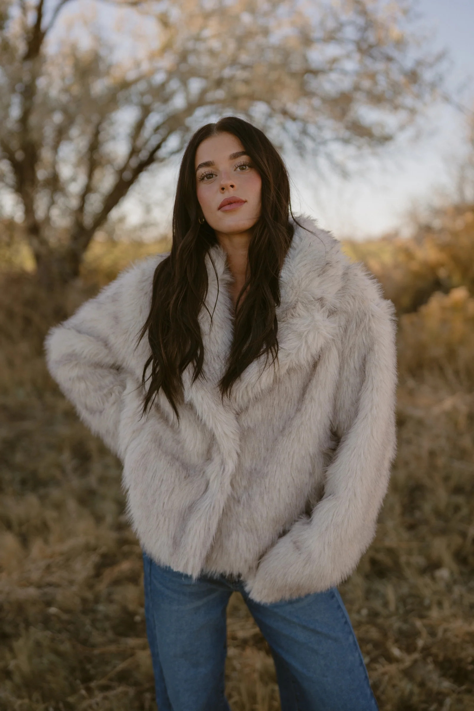 Brandon Fur Jacket | Goldie Lew Jewelry, LLC