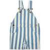 Stripe Overall Shorts, Stonewash | Maisonette