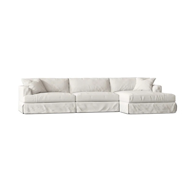 128" Wide Down Cushion Sofa & Chaise | Wayfair North America