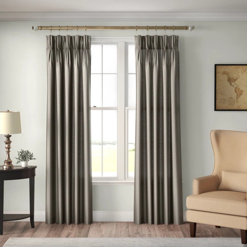 Mansour Solid Room Darkening Single Curtain Panel | Wayfair North America