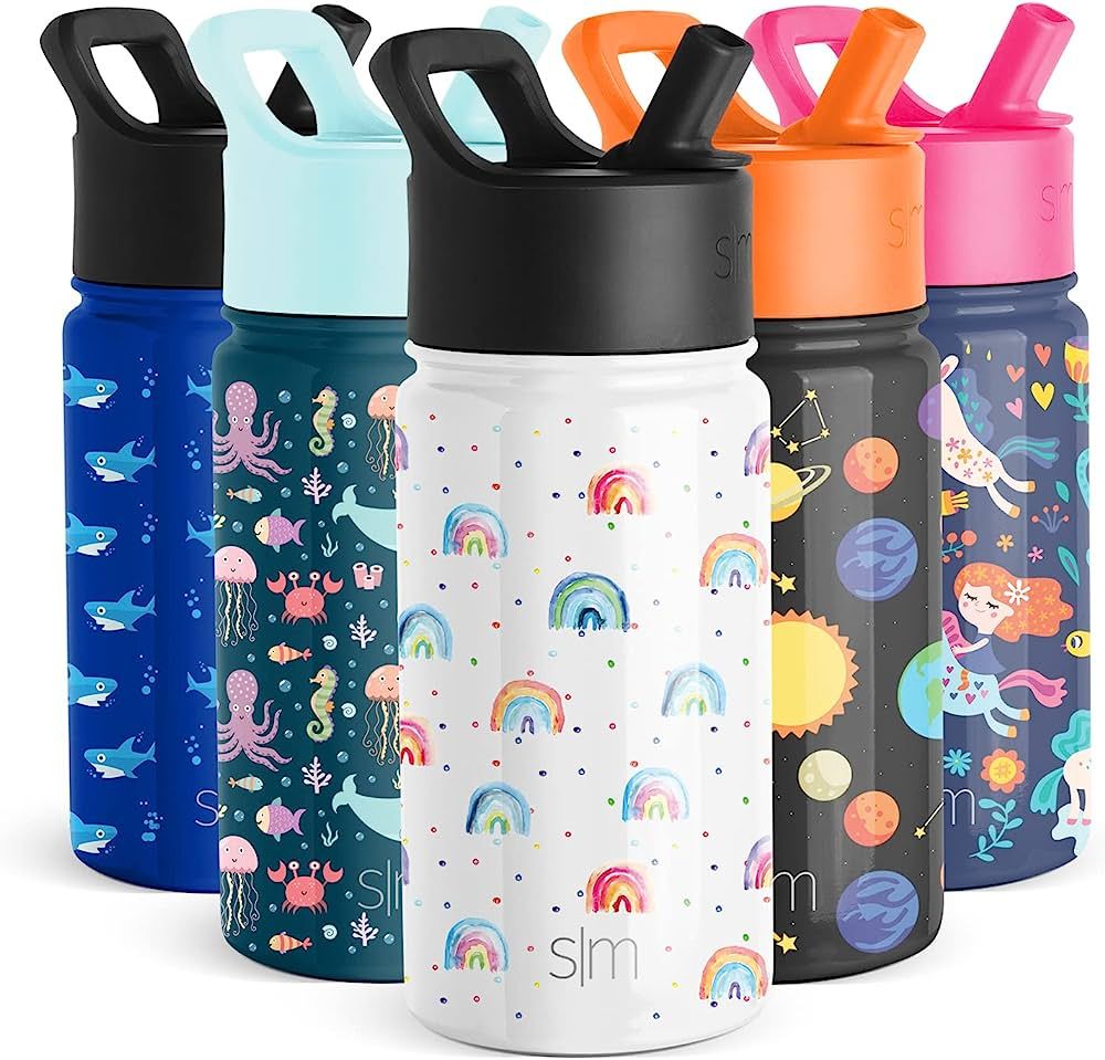 Simple Modern Kids Water Bottle with Straw Lid | Insulated Stainless Steel Reusable Tumbler for Todd | Amazon (US)