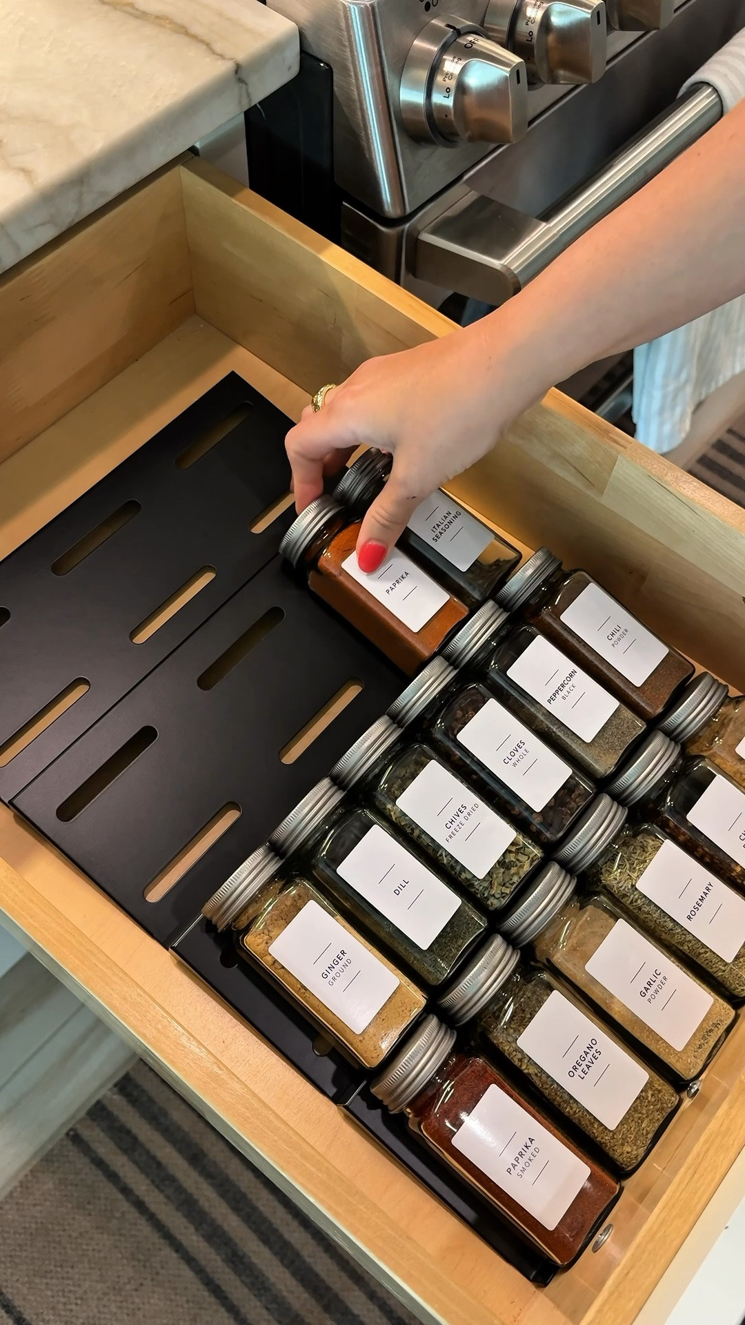 Organize your messy spice rack with these labeled jars! Kitchen organization goals!

#LTKSaleAlert #LTKHome #LTKOver40