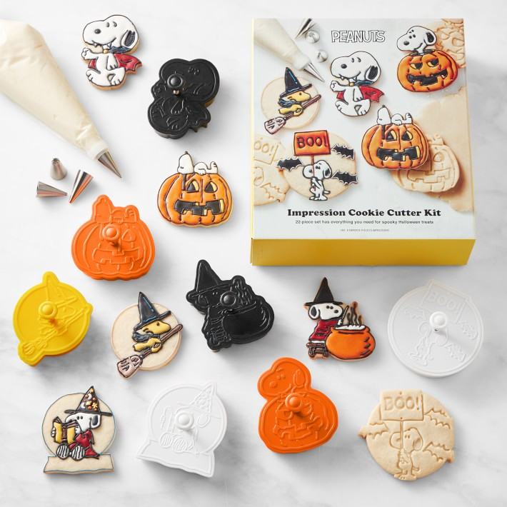 PEANUTS™ Halloween Impression Cookie Cutters, Set of 22 | Williams-Sonoma