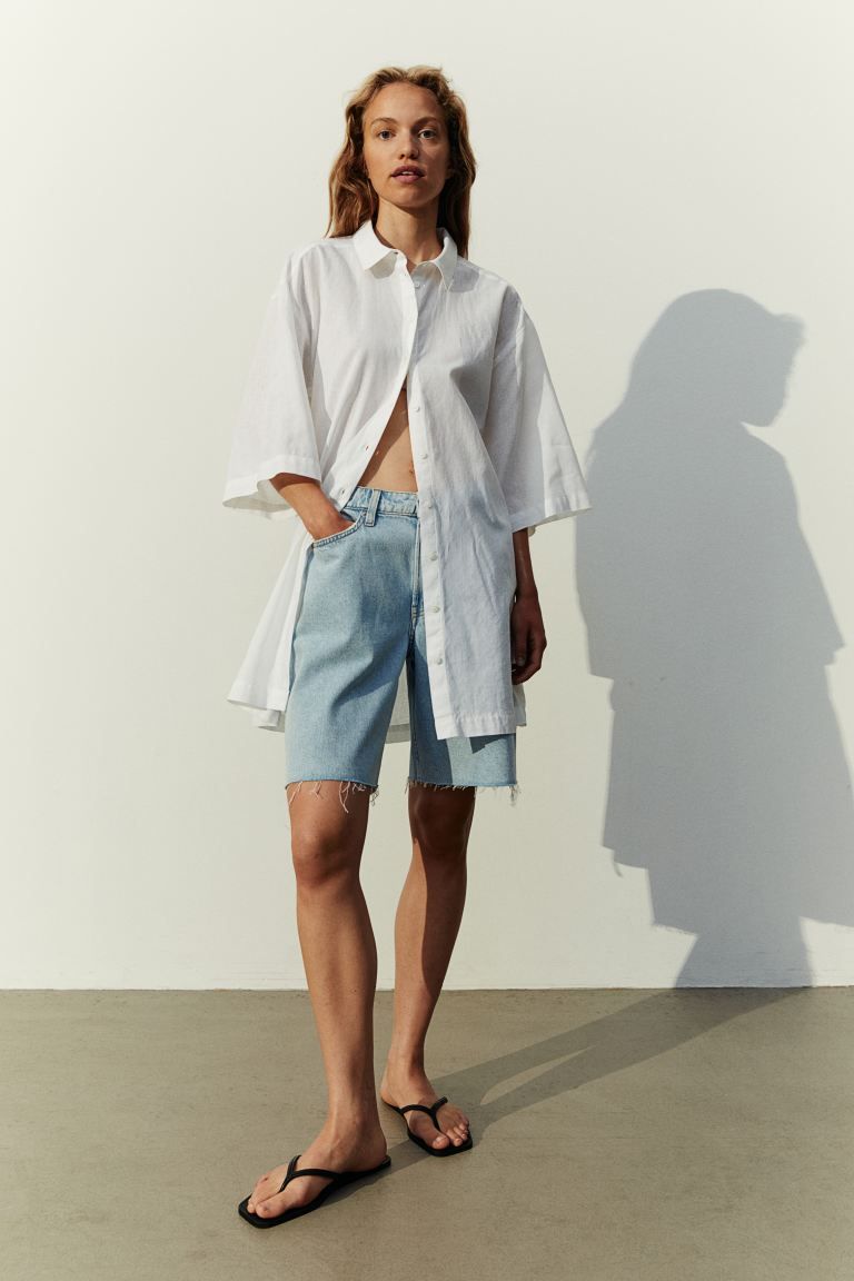 Linen-blend Shirt Dress | H&M (US + CA)
