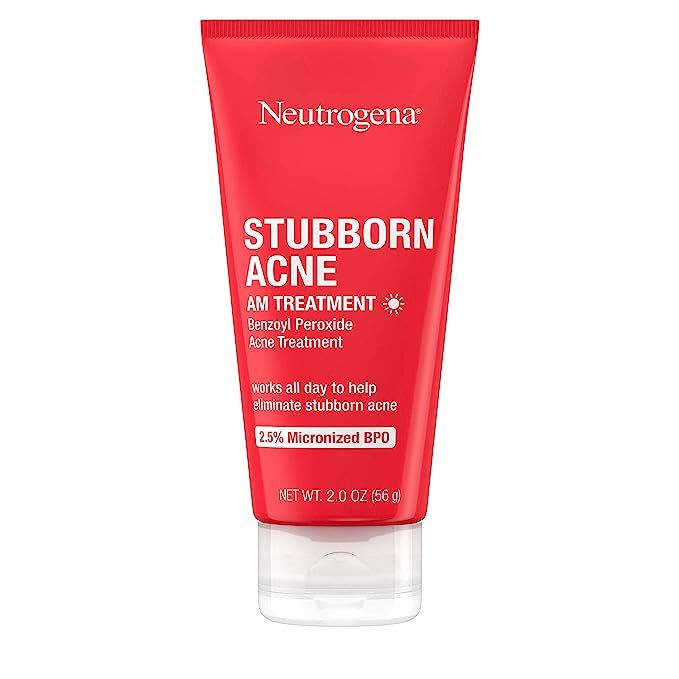 Neutrogena Stubborn Acne AM Face Treatment with 2.5% Micronized Benzoyl Peroxide Acne Medicine, O... | Amazon (US)