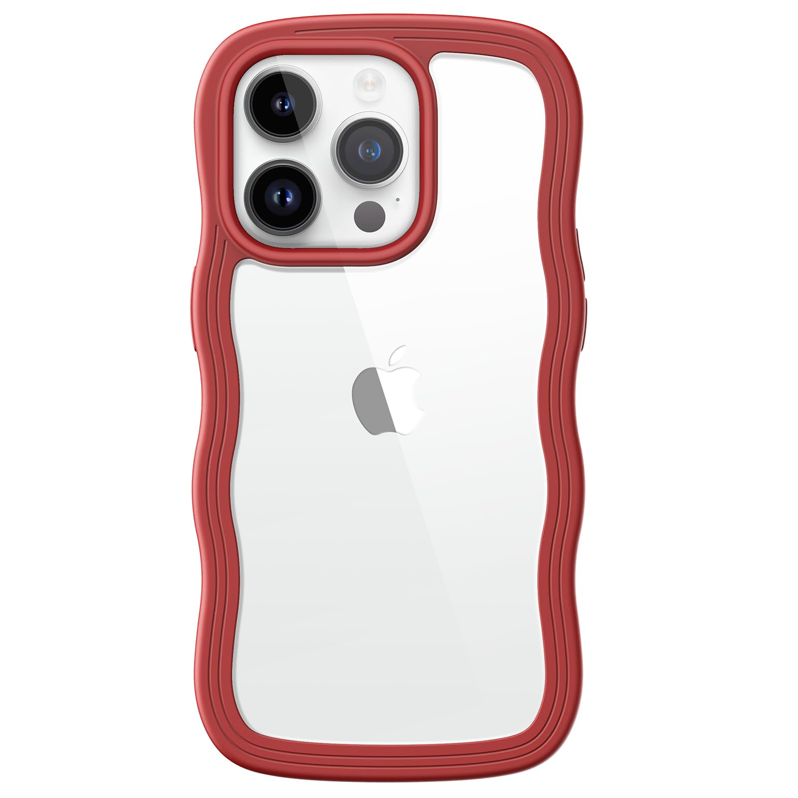 JETech Cute Case for iPhone 14 Pro 6.1-Inch, Wave Frame Curly Shape Shockproof Phone Cover for Wo... | Amazon (UK)