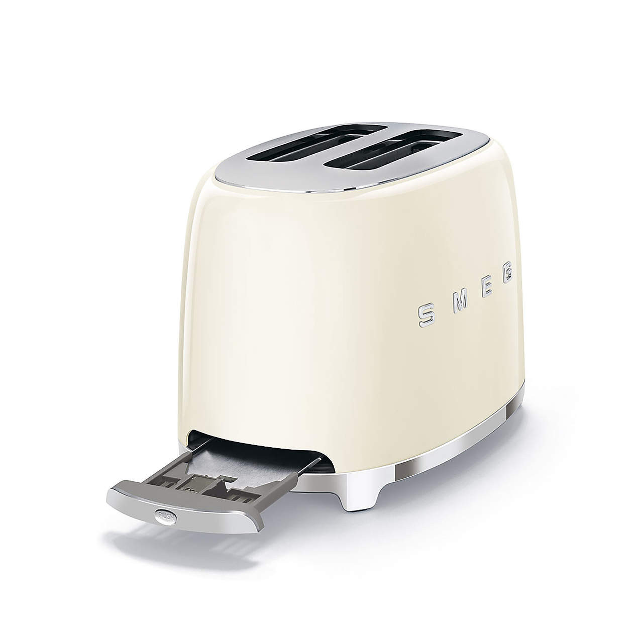 SMEG Cream 2-Slice Retro Toaster + Reviews | Crate & Barrel | Crate & Barrel
