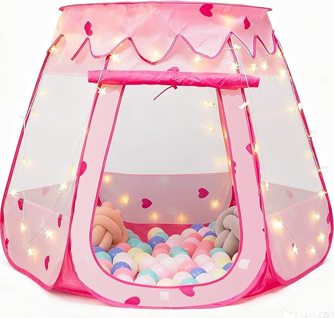 Pop Up Princess Tent with Star Light, Toys for 1 2 3 Year Old Girl Birthday Gift, Baby Girl Toys,... | Amazon (US)