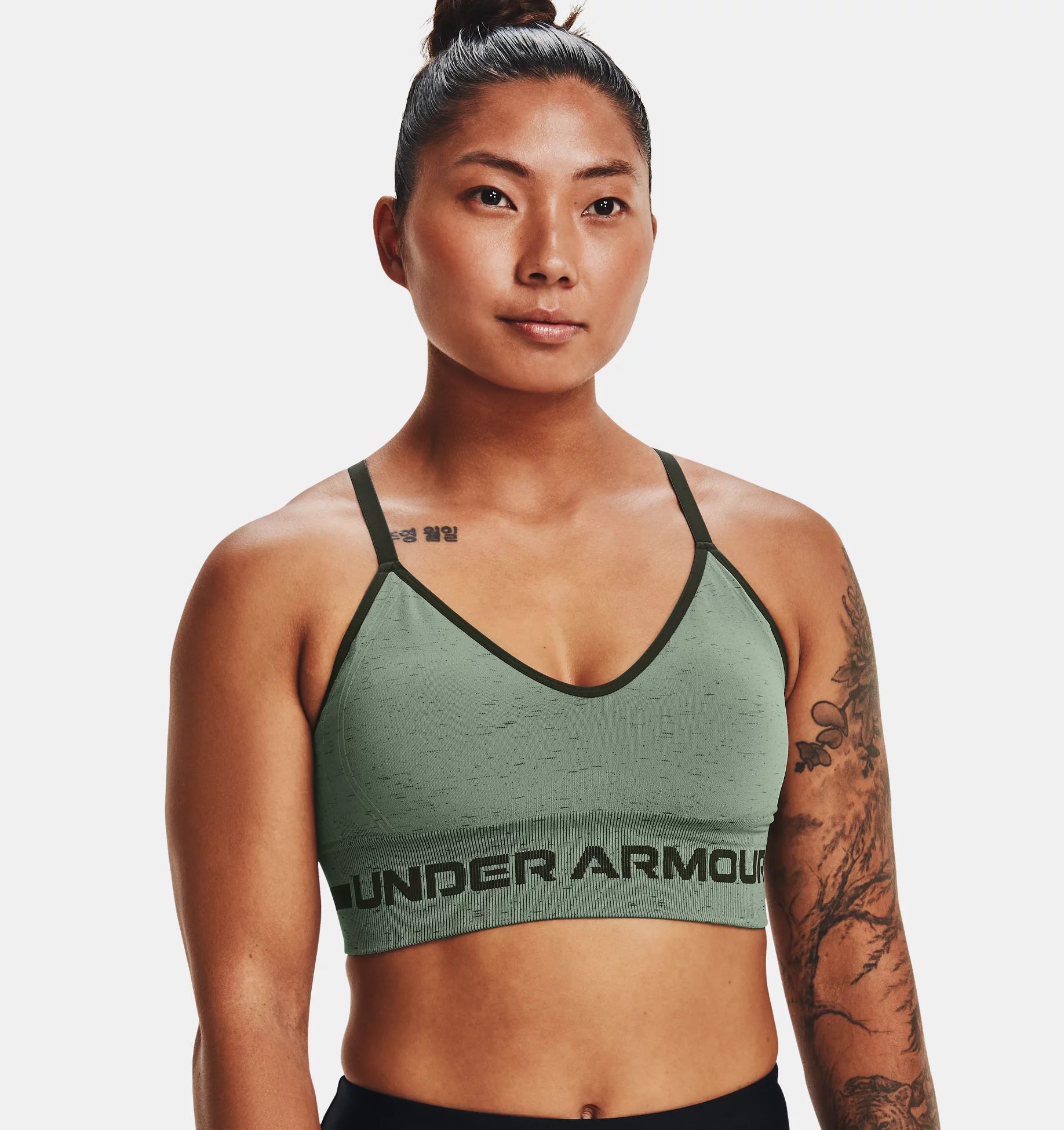 Women's UA Seamless Low Long Heather Sports Bra | Under Armour (US)