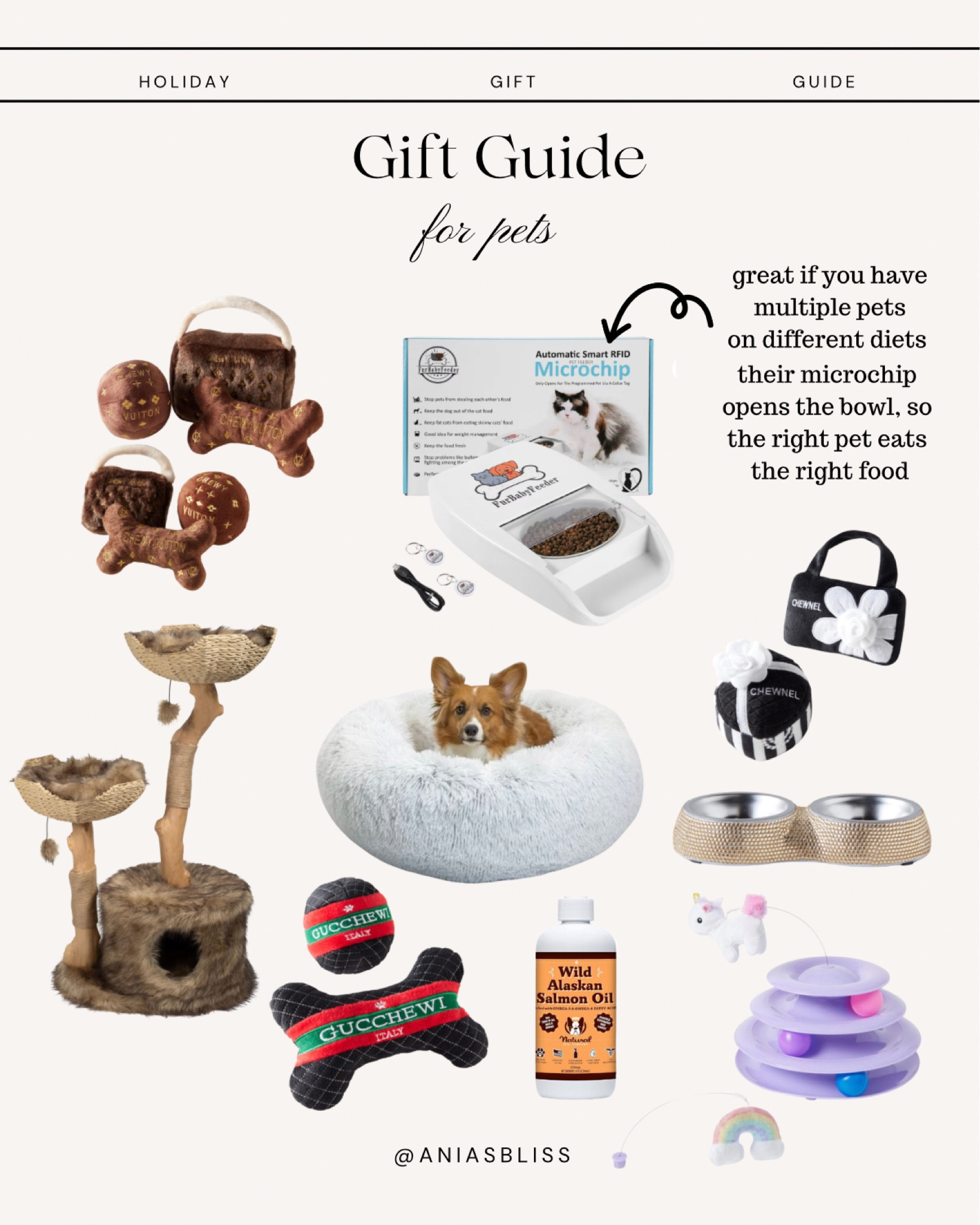 Gift guide for your fur babies, pet toys, pet feeding bowls 

#LTKGiftGuide #LTKhome #LTKfindsunder50