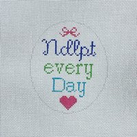 Hand Painted Needlepoint Every Day Canvas By Mypinksugarlife | Etsy (US)