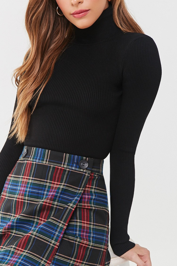 Ribbed Knit Turtleneck Sweater | Forever 21 (US)