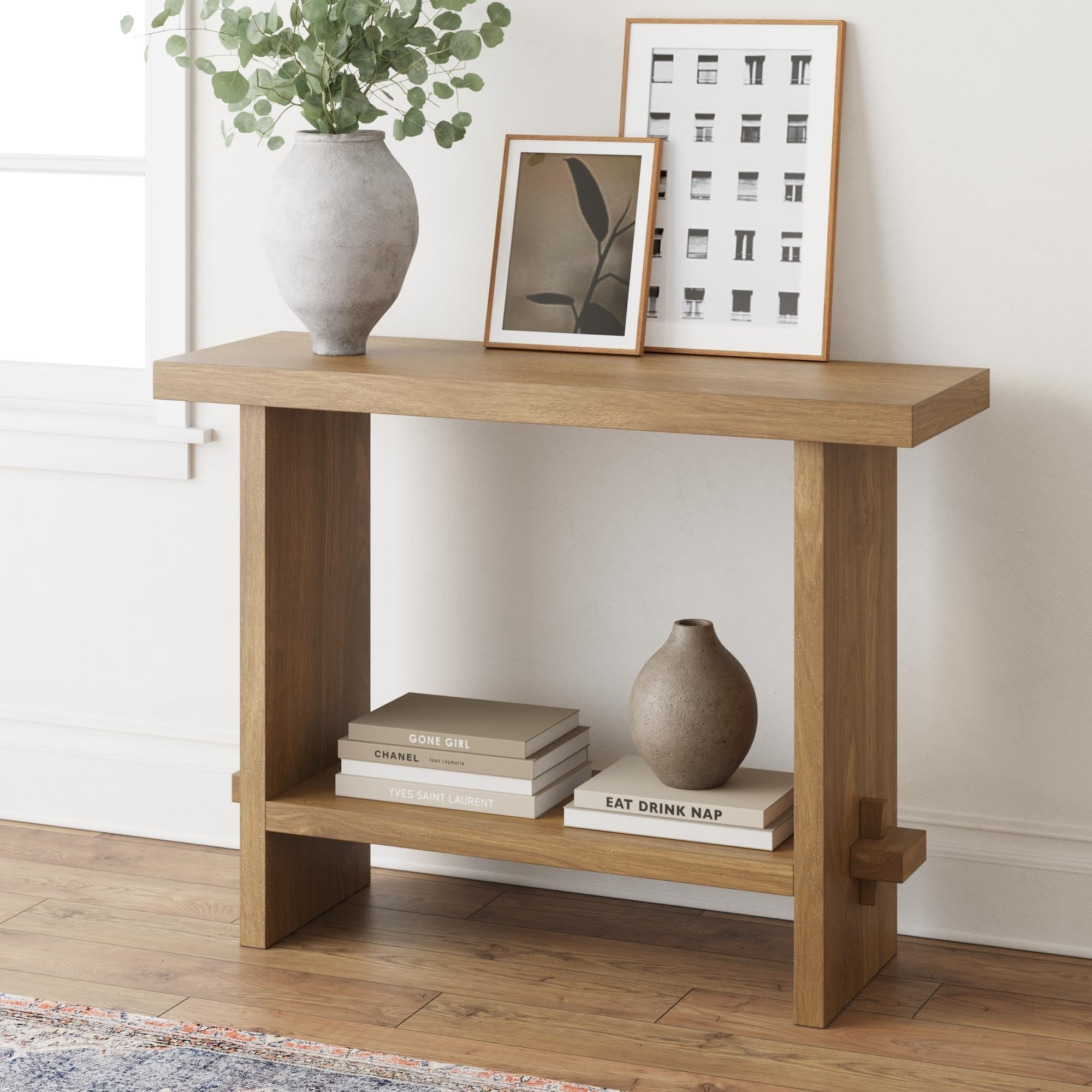 Amazon.com: Nathan James Virgo Wood Accent Storage Console Sofa Table, for Entryway, Hallway or L... | Amazon (US)