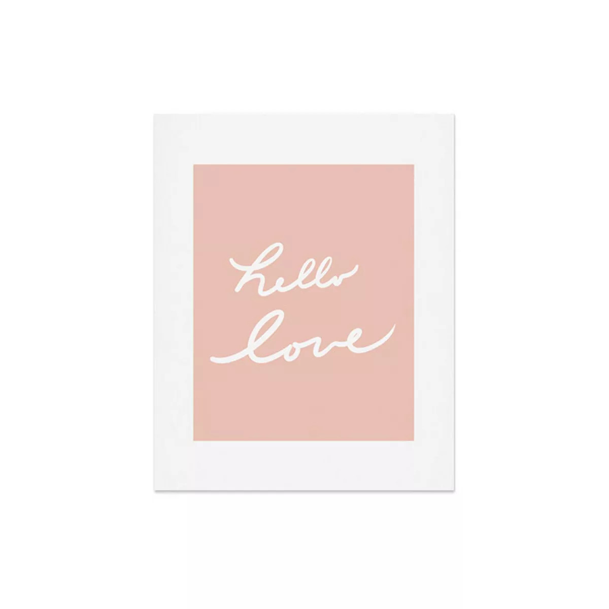 16"x20" Lisa Argyropoulos Hello Love Warm Blush Art Print Unframed Wall Poster Pink - Deny Design... | Target