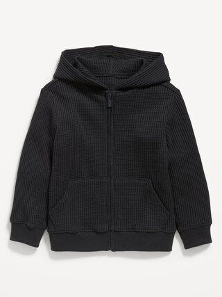 Unisex Zip-Front Thermal-Knit Hoodie for Toddler | Old Navy (US)