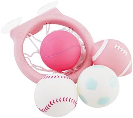 Mud Pie Baby Girls' Pink Sports Bath Toy Set | Amazon (US)