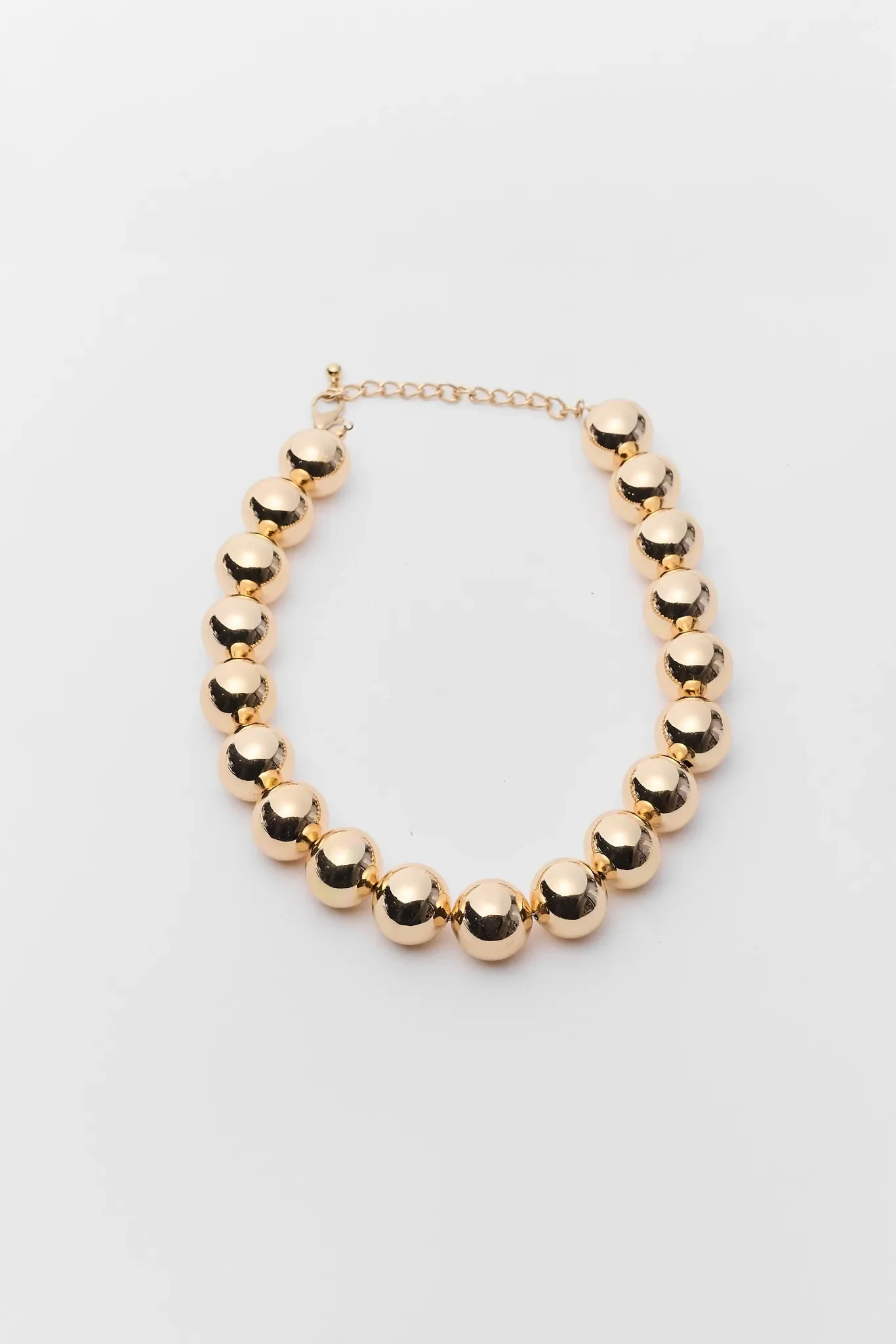 Natasha Gold Chunky Beaded Necklace | Avara
