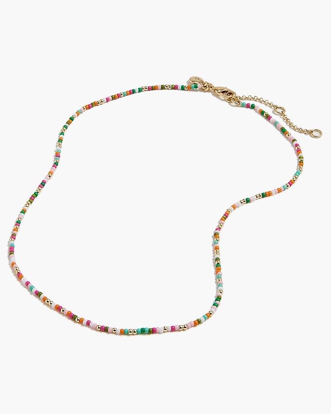 Multicolor beaded layering necklace | J.Crew Factory