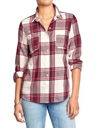 Womens Plaid Flannel Shirts Size XS - Lt pink plaid | Old Navy US