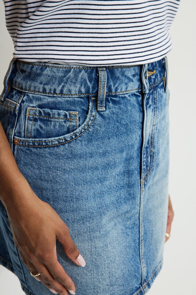 Denim Mini Skirt | Dynamite Clothing
