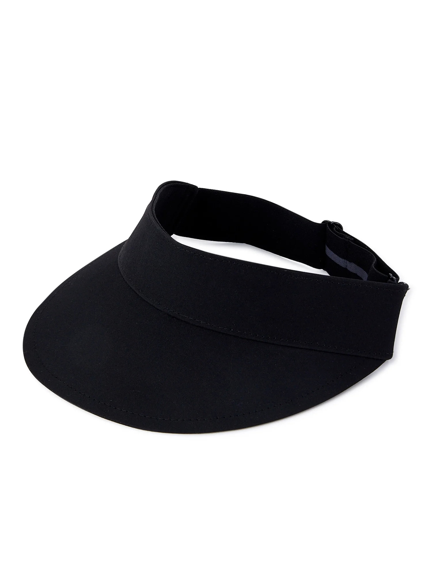 Athletic Works Women’s Blank Polyester Stretch Visor Hat Black Soot | Walmart (US)