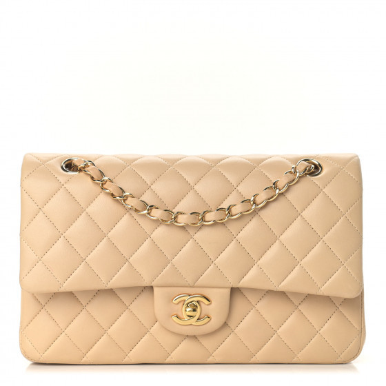 CHANEL

Lambskin Quilted Medium Double Flap Beige | Fashionphile