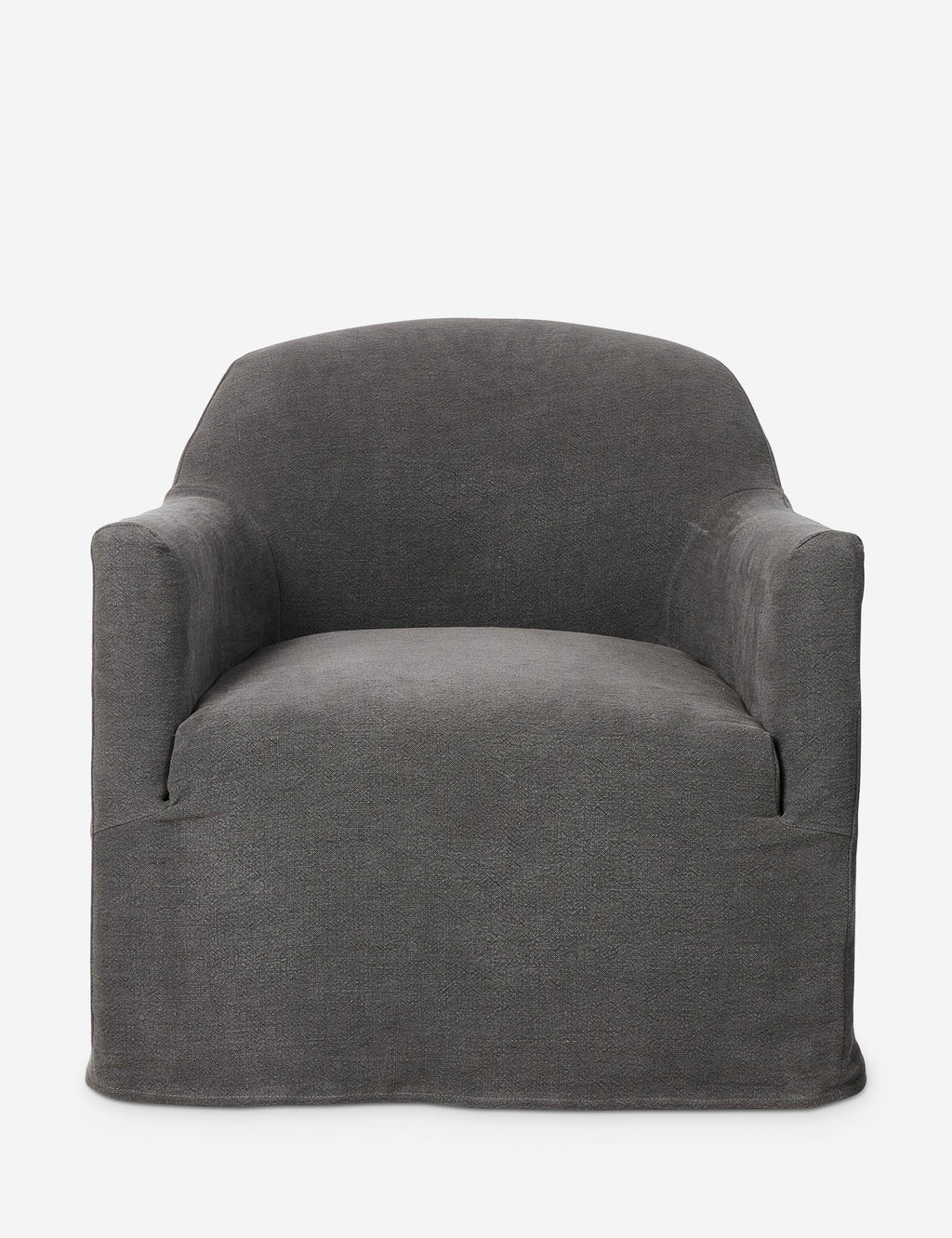 Lowell Slipcover Swivel Chair | Lulu and Georgia 