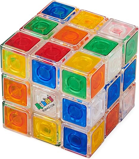 Rubik’s Crystal, New Transparent 3x3 Cube Classic Color-Matching Problem-Solving Brain Teaser P... | Amazon (US)